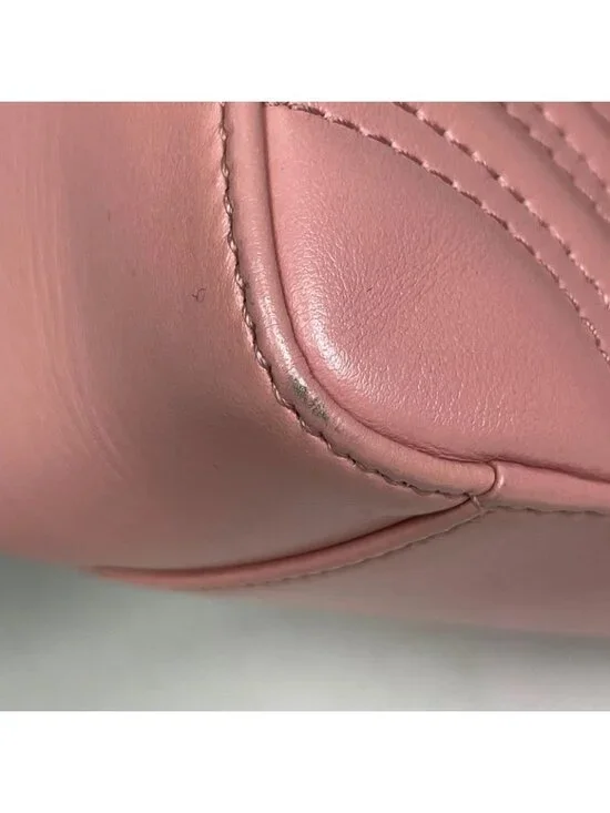 Gucci GG Marmont 2-Way Chain Shoulder Bag Double Leather Pink - Picture 3 of 9
